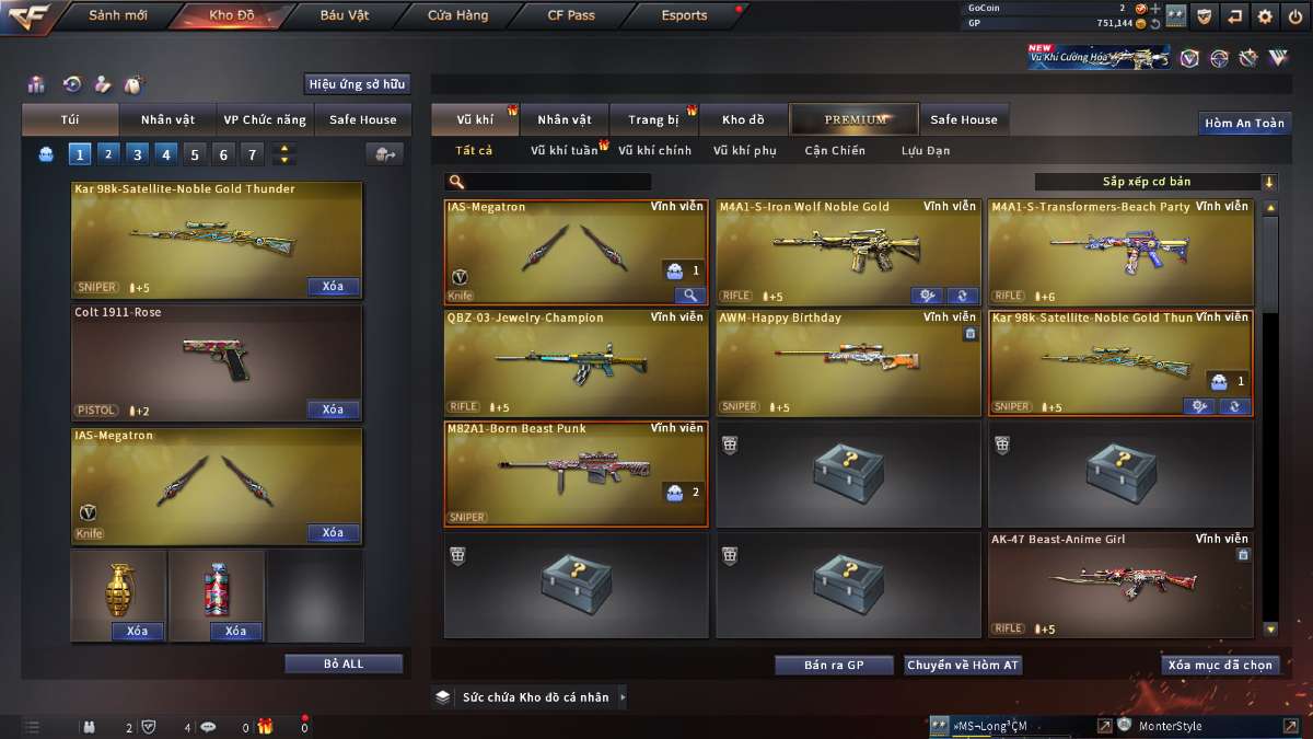 shop acc cf uy tin gia re